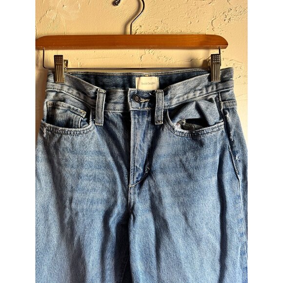 Favorite Daughter The Tommy Mid-Rise Light Wash Embroidered Denim Jeans Women's - Picture 3 of 10